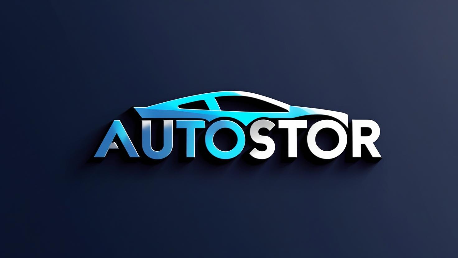 اعطني logo لمشروع بيع السيارات اسمه autostor